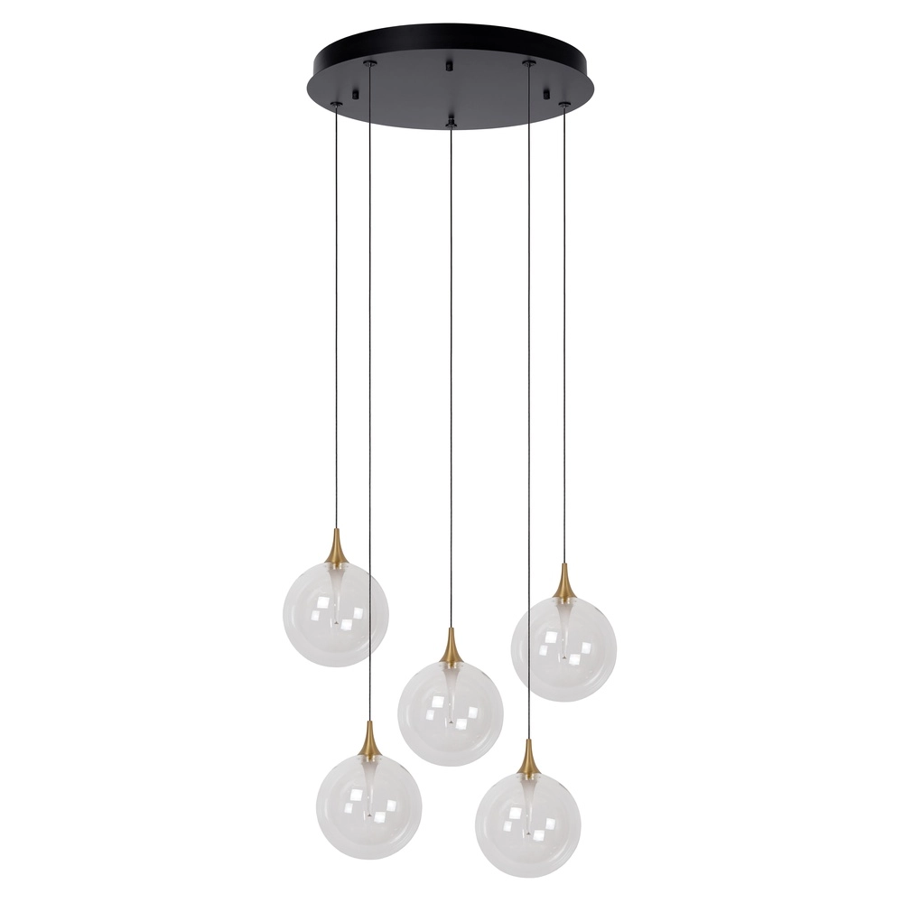 Design led hanglamp Gisela helder - 5x Ø 16cm Premium by Lucide 5411212134806