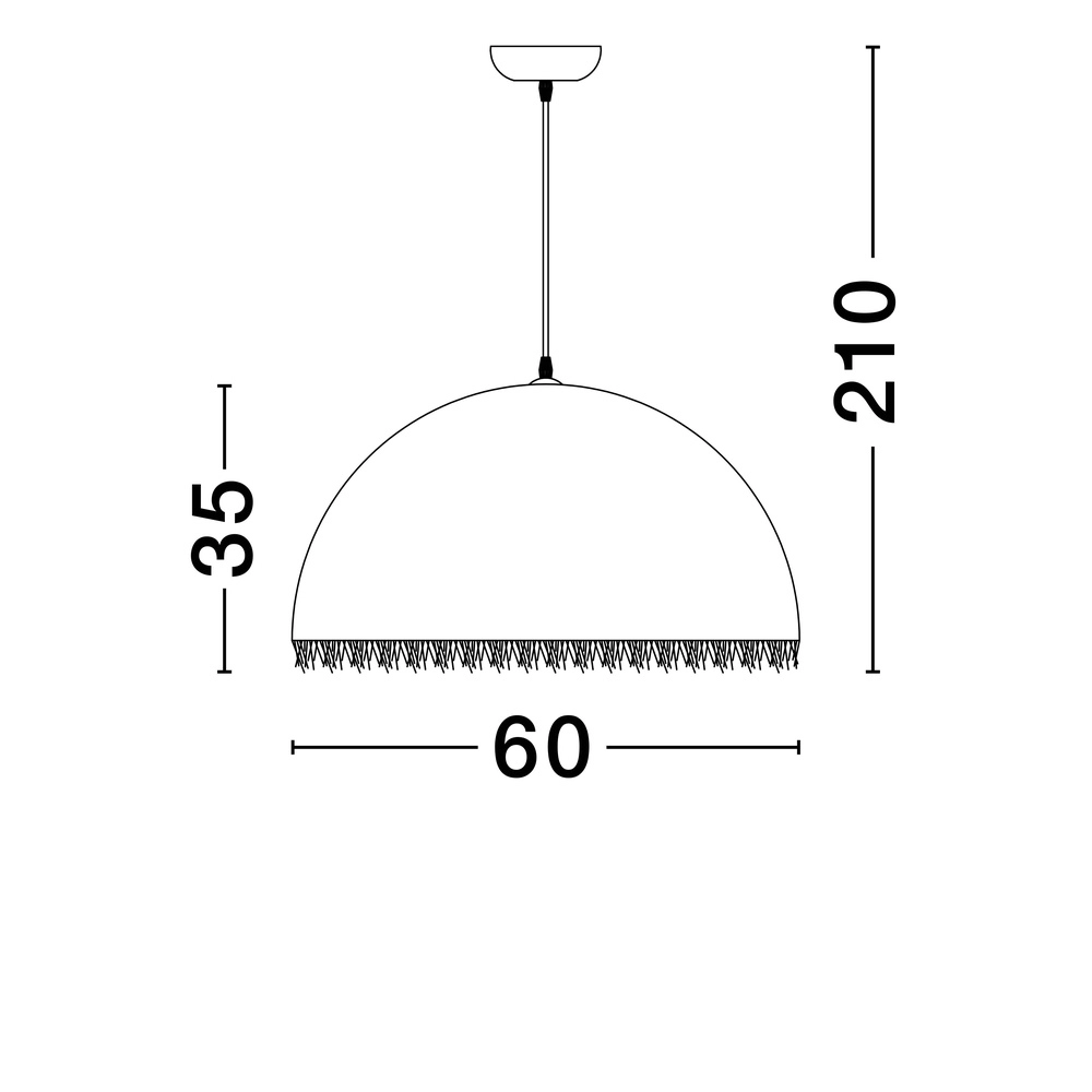 Hanglamp Lalu Ø 60cm Lyora 5212017468116