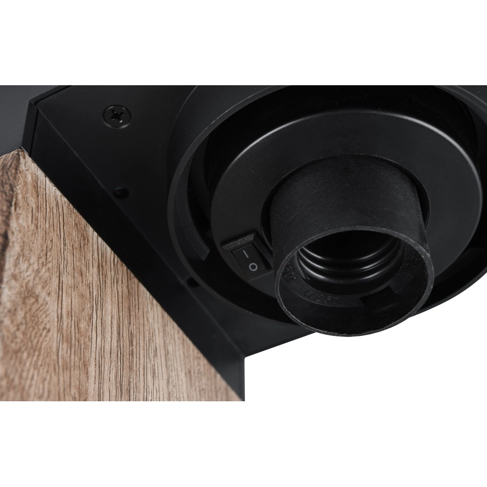 Tuinlamp Ardila zwart met hout 65cm Trio 4017807603446