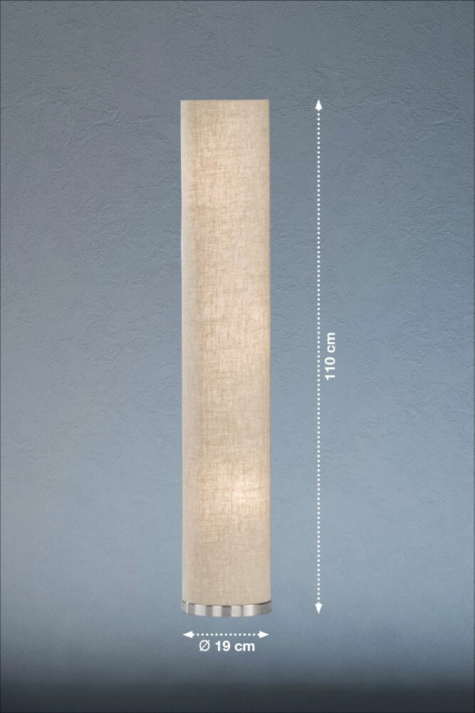Staande schemerlamp Thor 110cm zandkleurig Fischer & Honsel 4003694400282