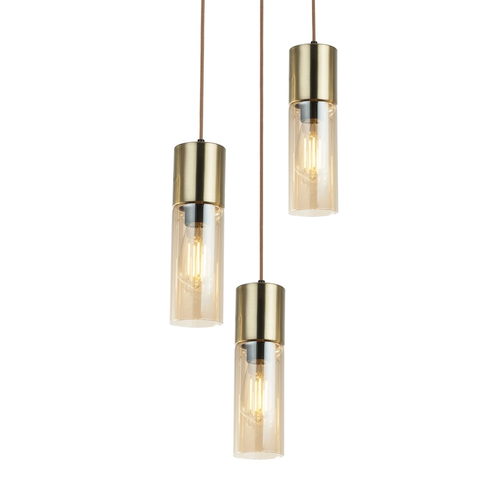 3-lichts hanglamp Annika goud design Globo 9007371409686