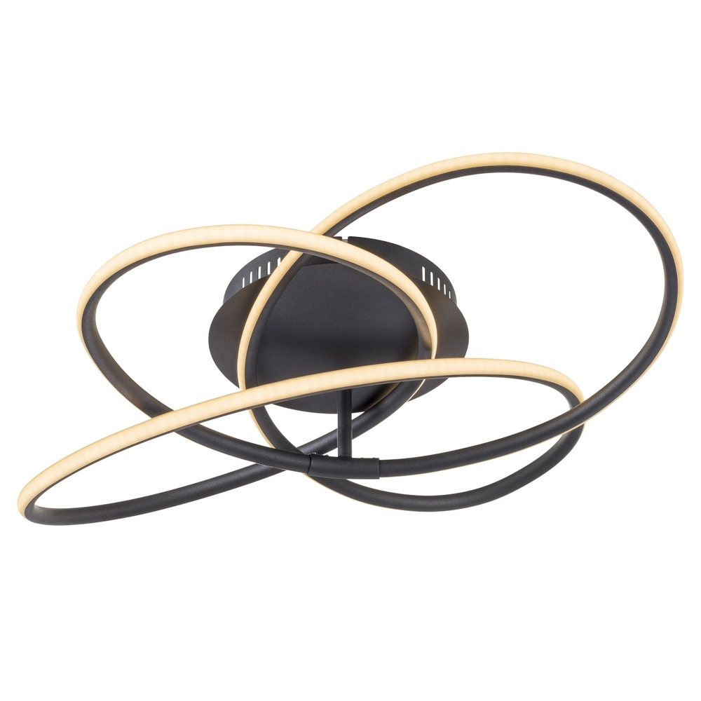 Design plafondlamp Panda zwart Ø 60cm