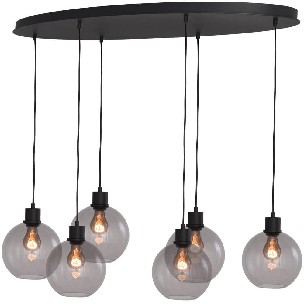 Hanglamp ovaal Lazise Oval 6x Ø 20cm goud Hanglamp ovaal Lazise Oval 6x Ø 20cm goud
