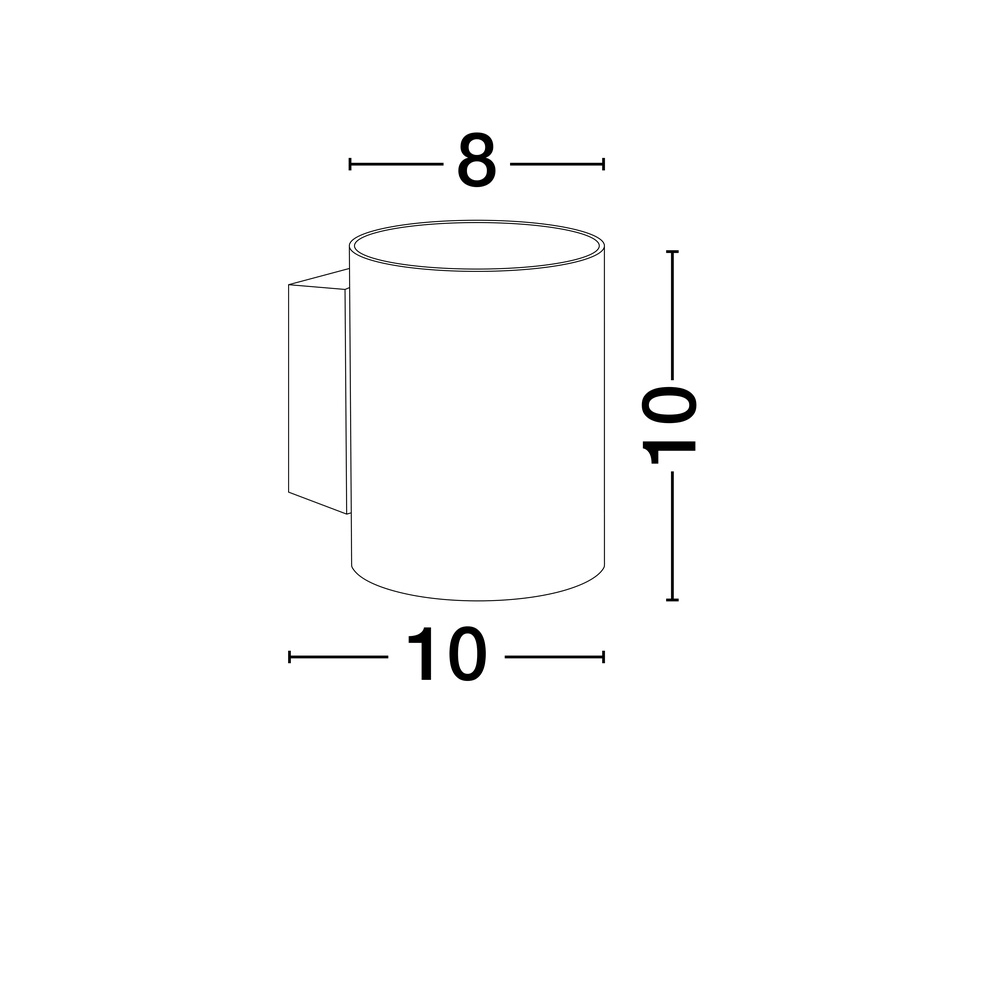 Wandspot Dazle zwart Lyora 5212017455291