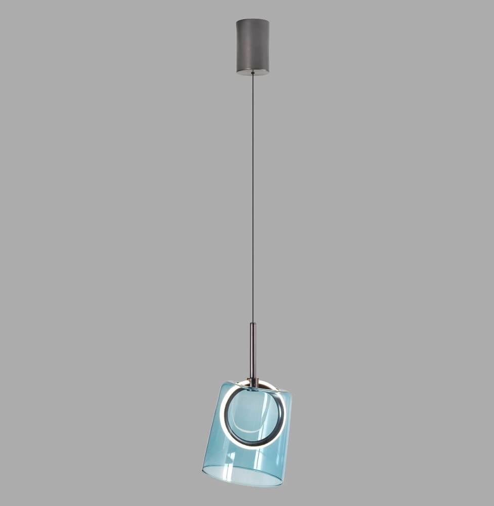Hanglamp Zula blauw Paul Neuhaus 4012248383599