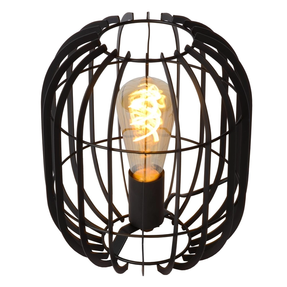 Tafellamp Reda Ø 22cm zwart Lucide 5411212782502