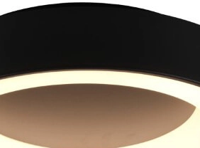 Led plafonnière Girona 27w - 3000K - 45cm zwart Trio 4017807489842