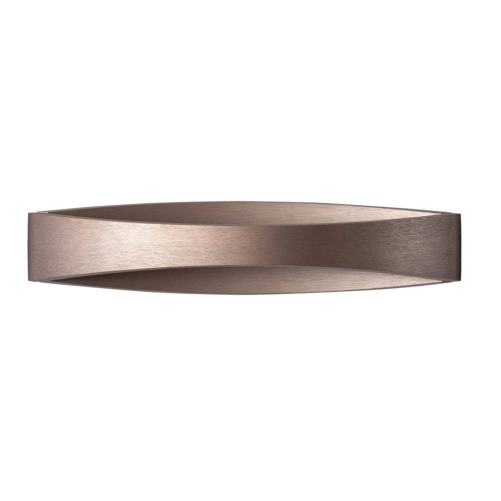 Strakke wandlamp Medusa 35cm choco