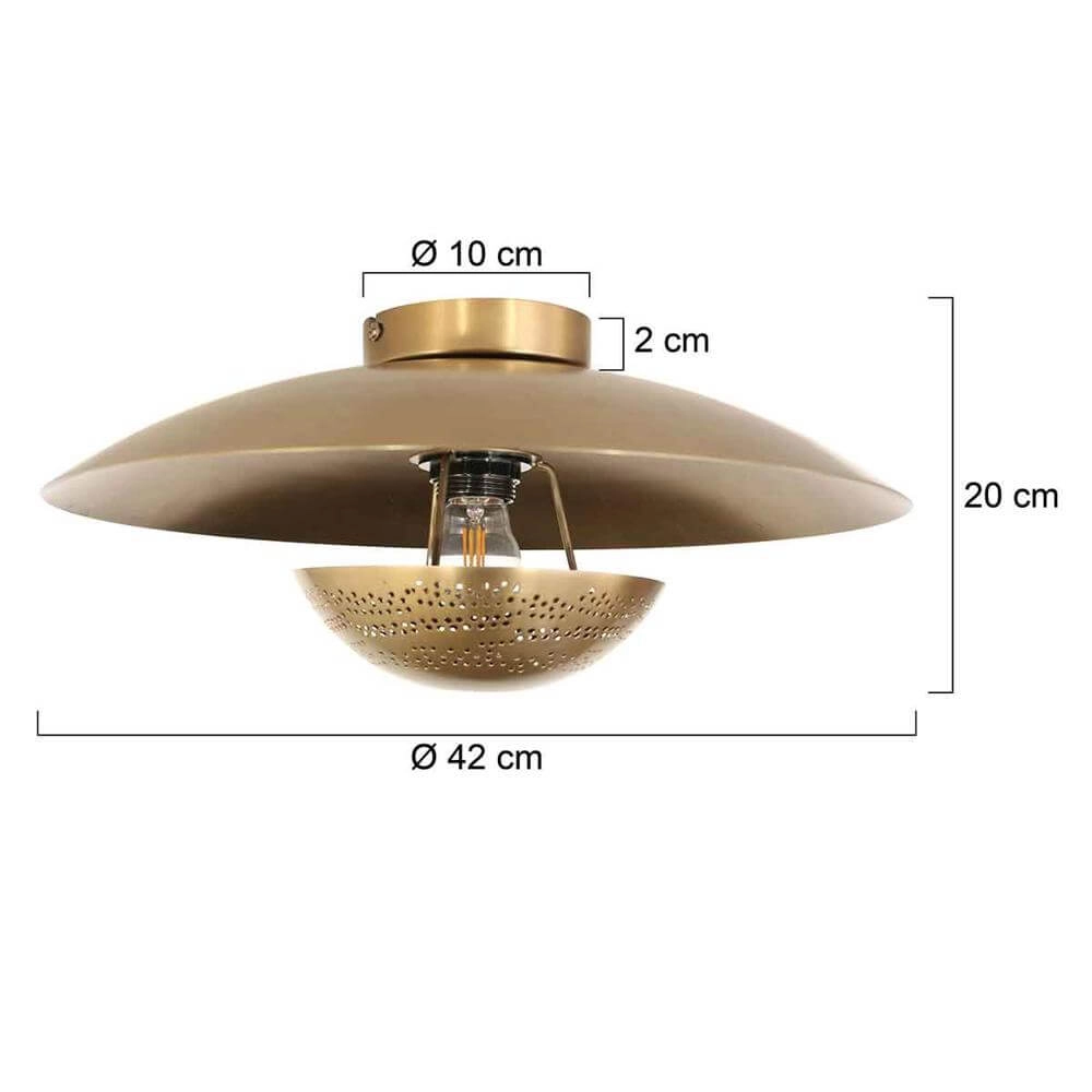 Ronde plafondlamp Brass brons Steinhauer 8712746171662