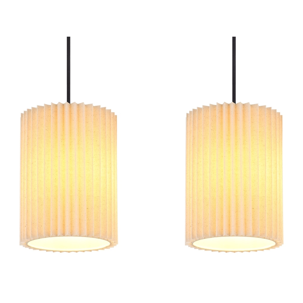 3-lichts hanglamp Page zwart met wit recht Globo 9007371522606