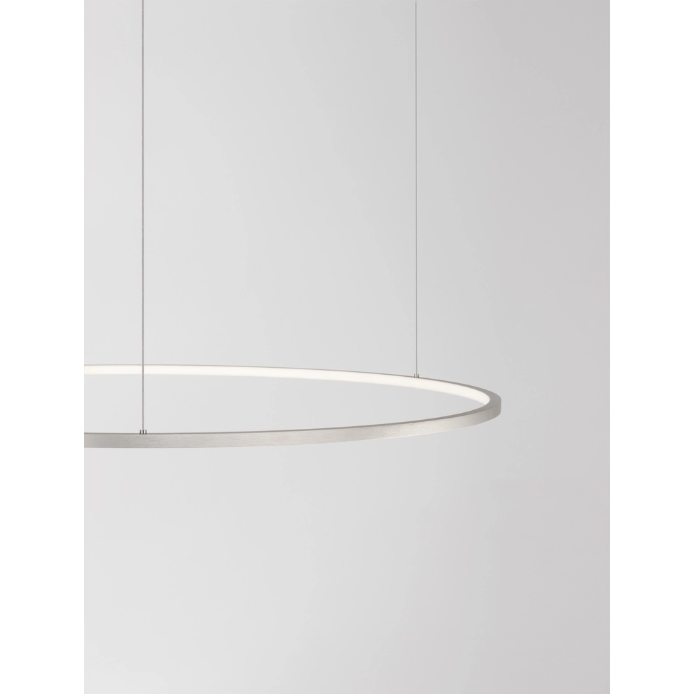 Ronde hanglamp Tarquin zilvergrijs Ø 100cm Lyora 5212017438362