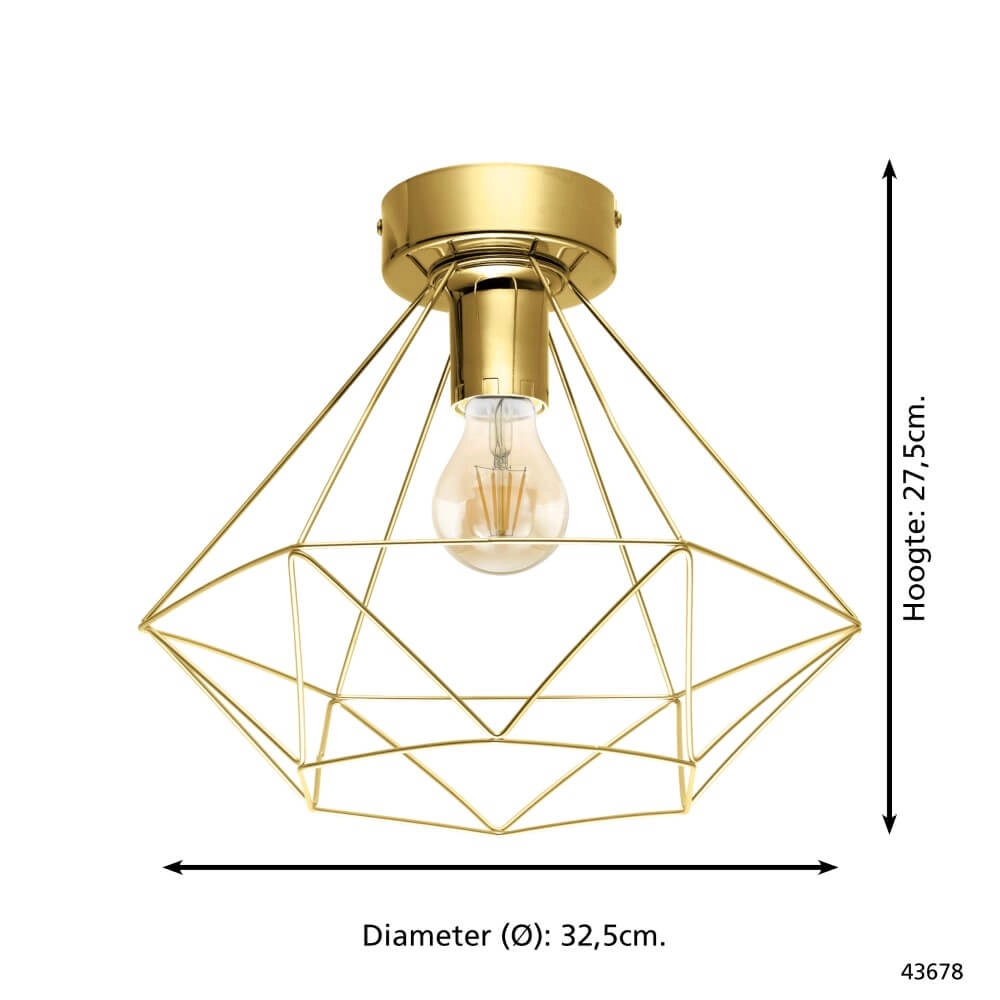 Gouden plafondlamp Tarbes Eglo 9002759436780