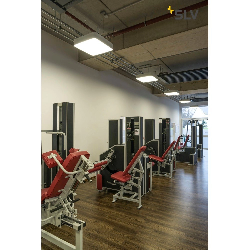 Vierkante hanglamp Medo Led 60cm wit SLV 4024163190183