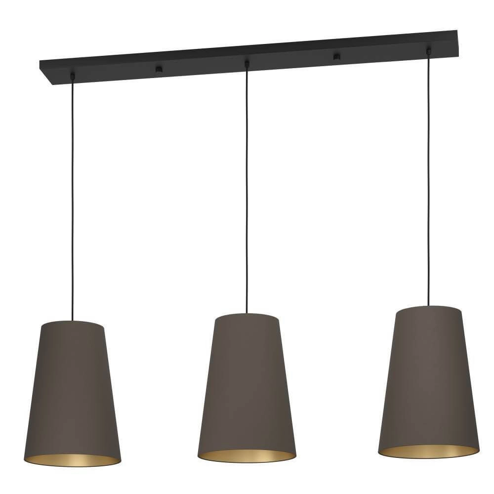 Cappuccino hanglamp Petrosa 3-lichts