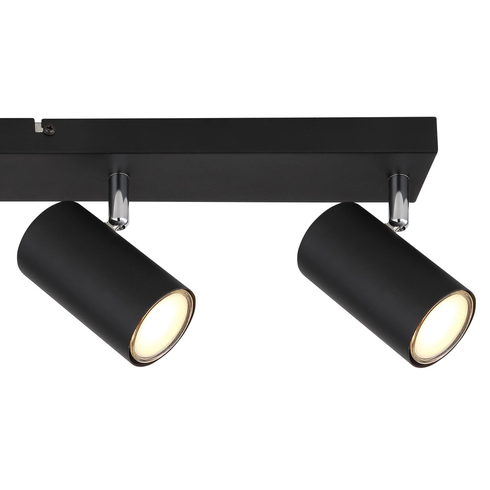 Plafondlamp 4-lichts Robby zwart Globo 9007371436538