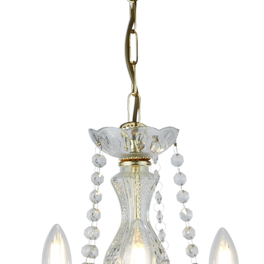 Messing kroonluchter Marie Therese Searchlight 5013874295675