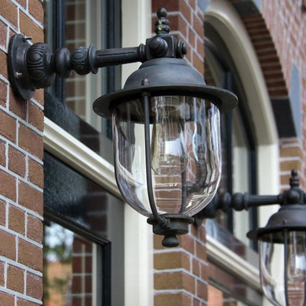 Landelijke wandlamp Lindau 56cm brons bruin KS Verlichting 8714732142304