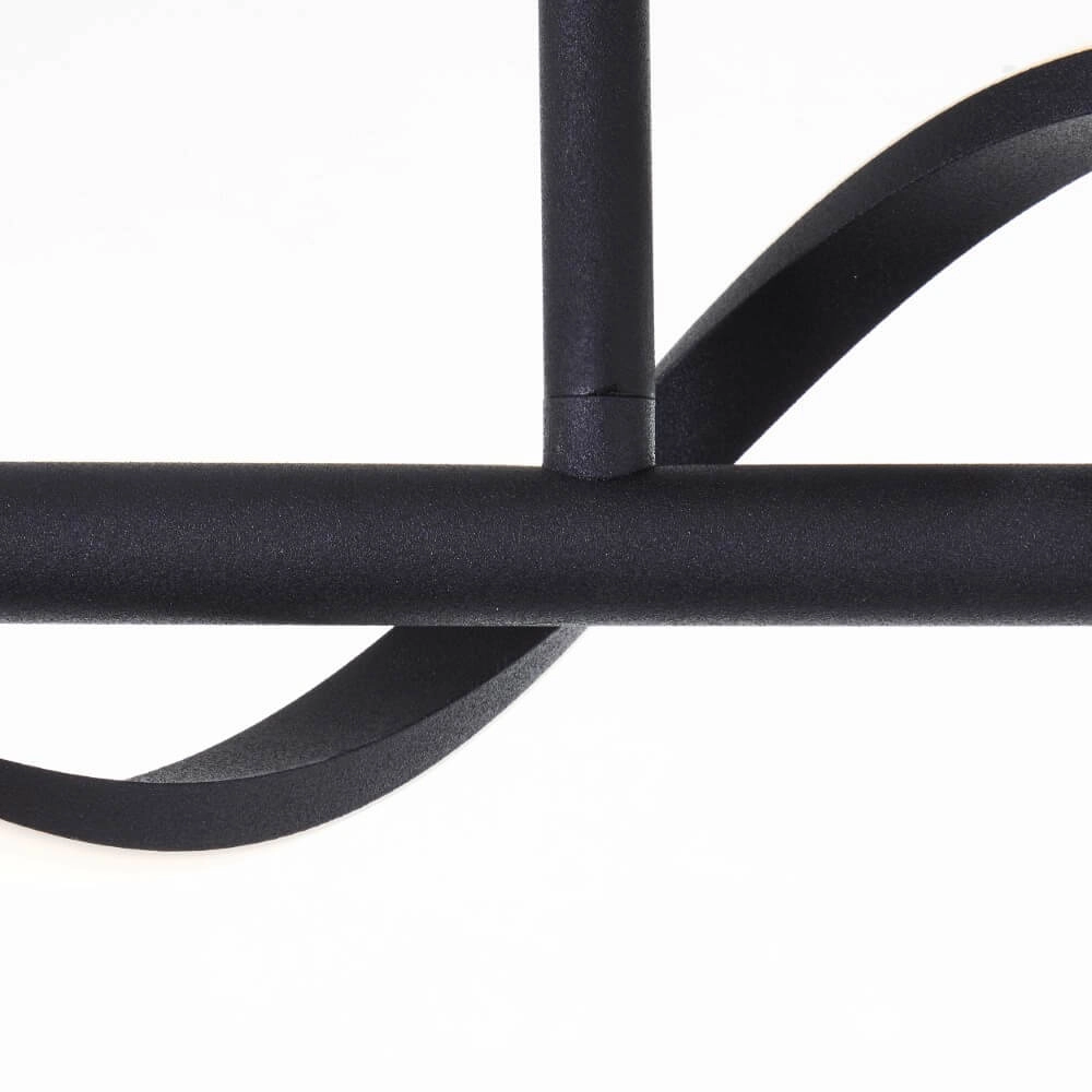 Design plafondlamp Eunice zwart Brilliant 4004353425493