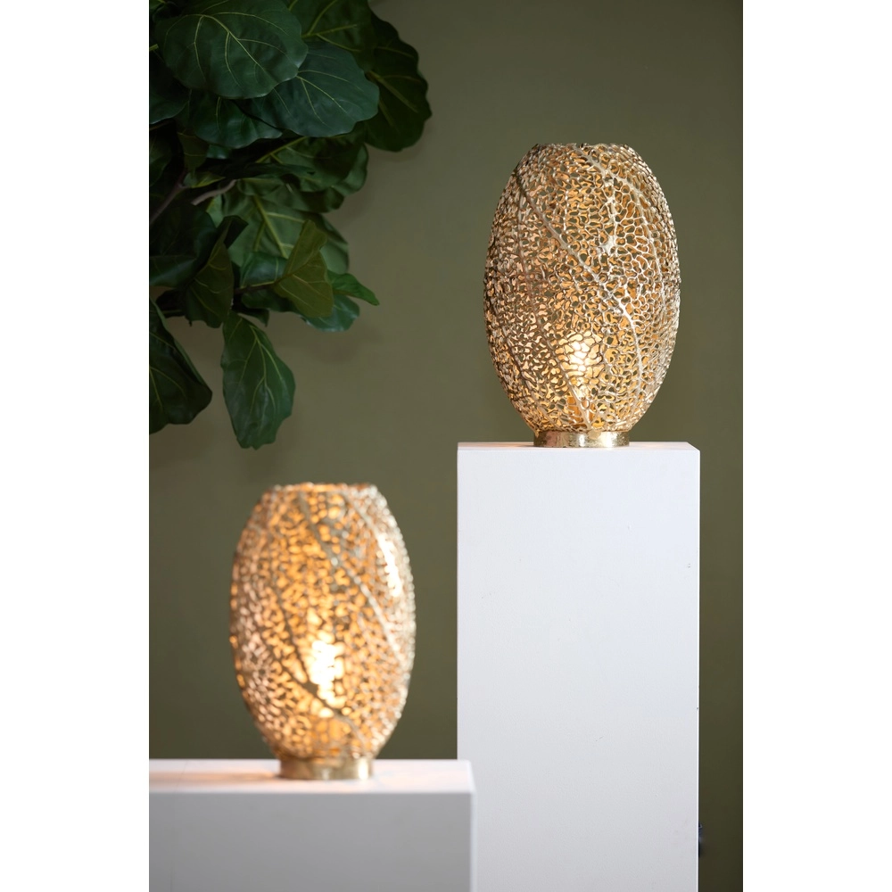 Design tafellamp Sinula Ø 33cm - messing mat Light & Living 8717807614522