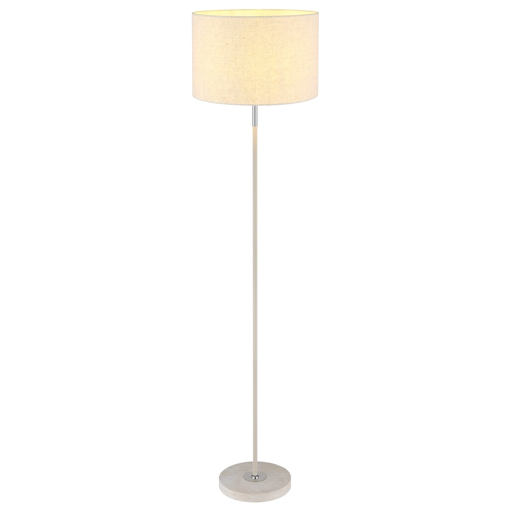 Vloerlamp Deleon zand bruin Ø 40cm Globo 9007371572908