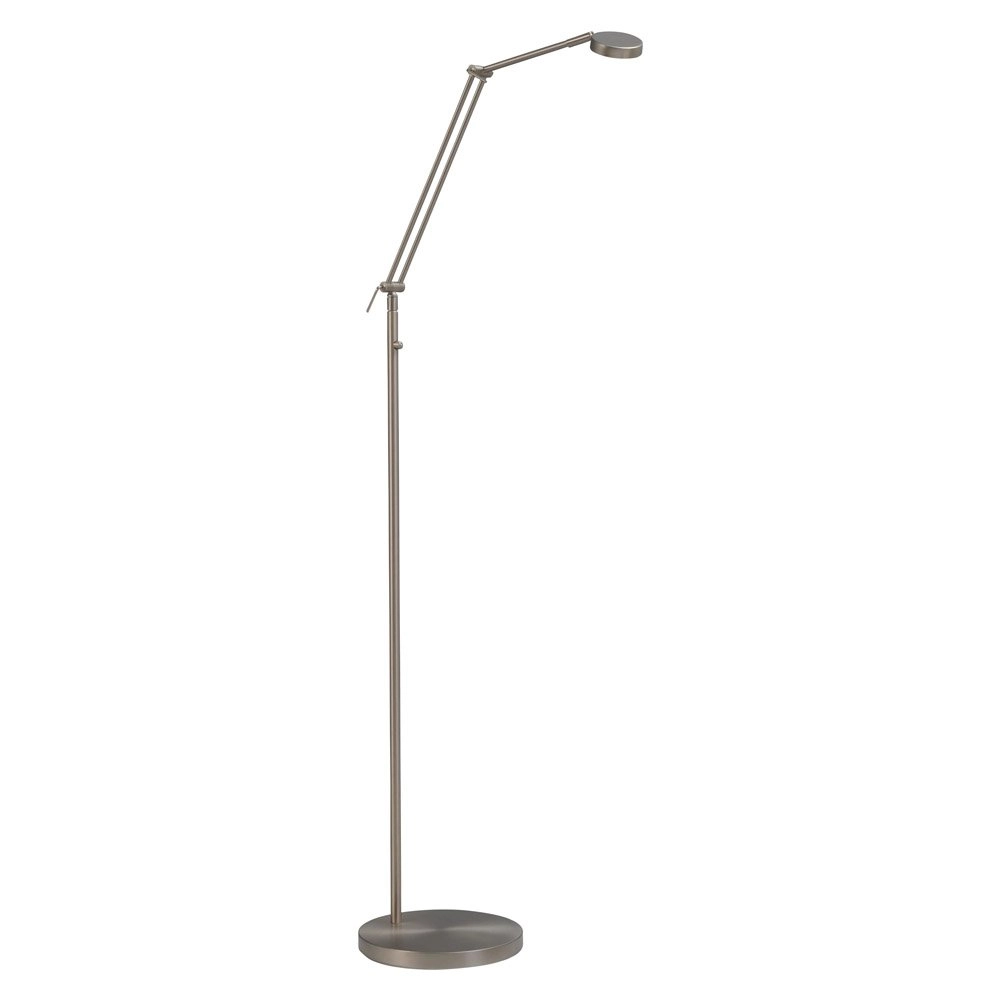 Staande leeslamp Denia 2 150cm nikkel mat