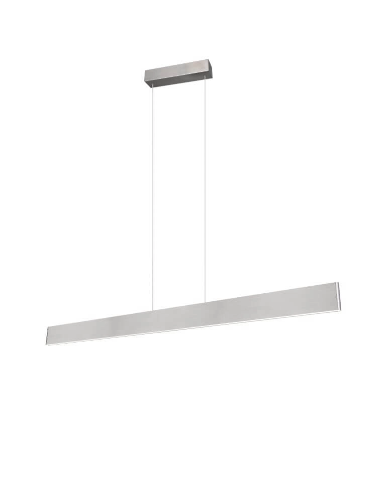 Led kantoor hanglamp Galway 150cm - RVS Trio 4017807616675