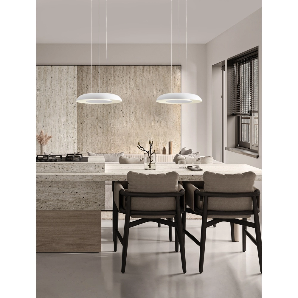 Moderne hanglamp Ormi Ø 40cm wit Lyora 5212017463227