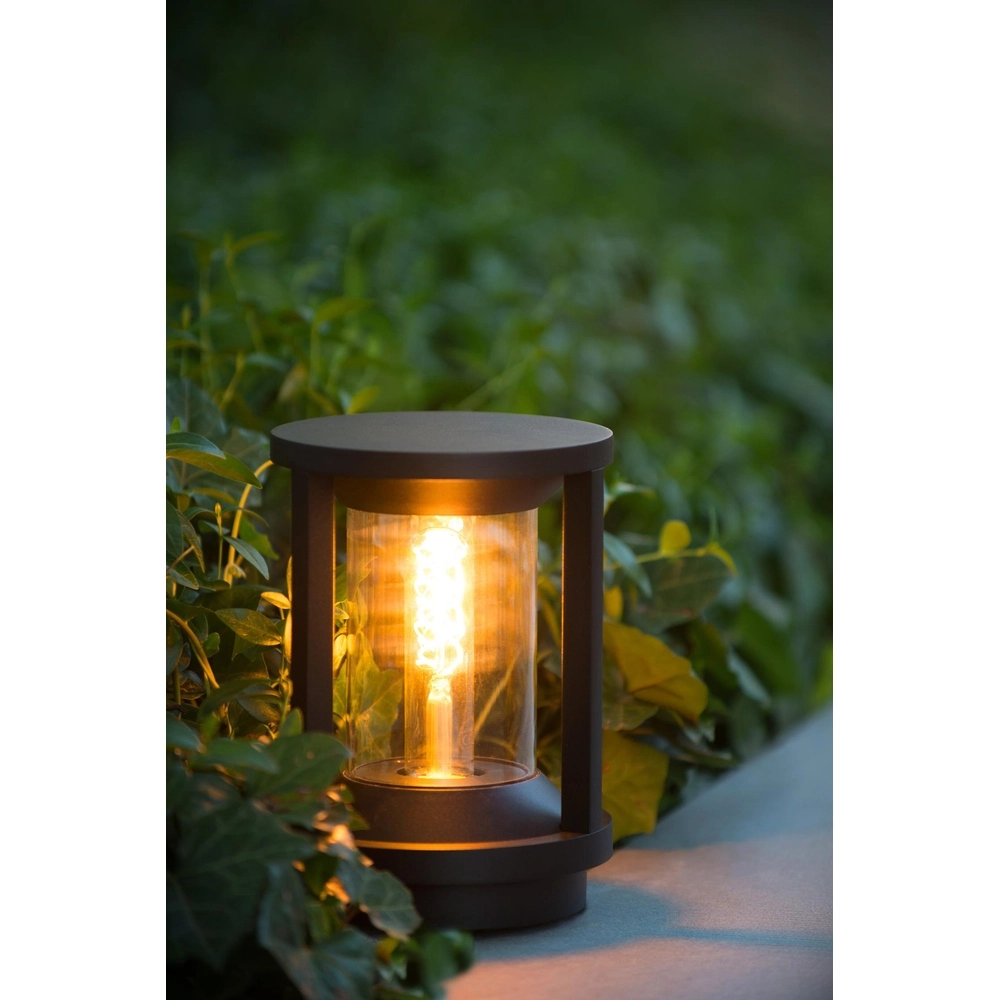 Sokkellamp 22cm Cadix zwart IP65 Lucide 5411212151902