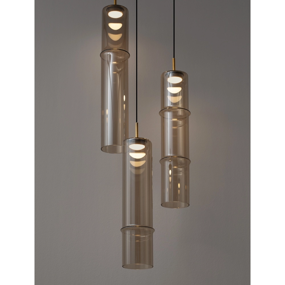 Unieke hanglamp Sano 3-lichts goud