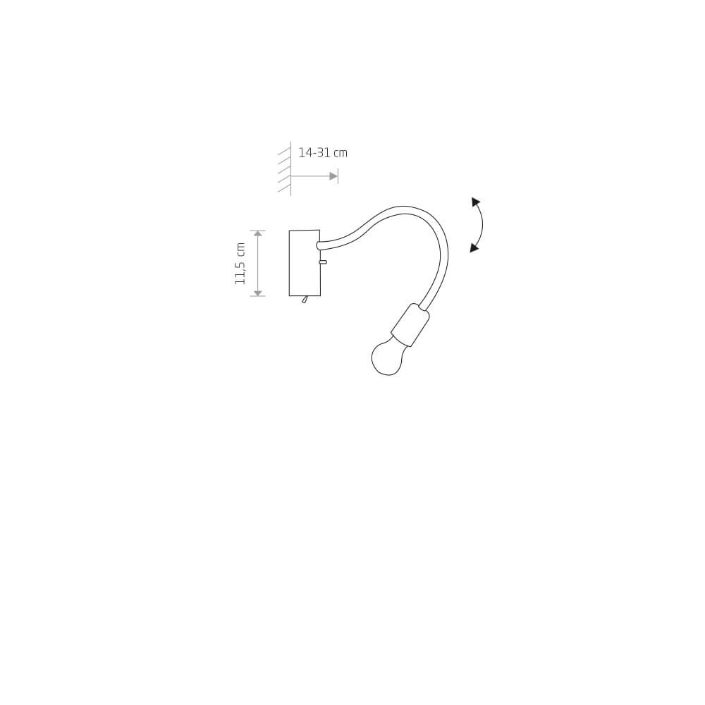 Flexibel wandlampje Flex Lyora 5903139976893