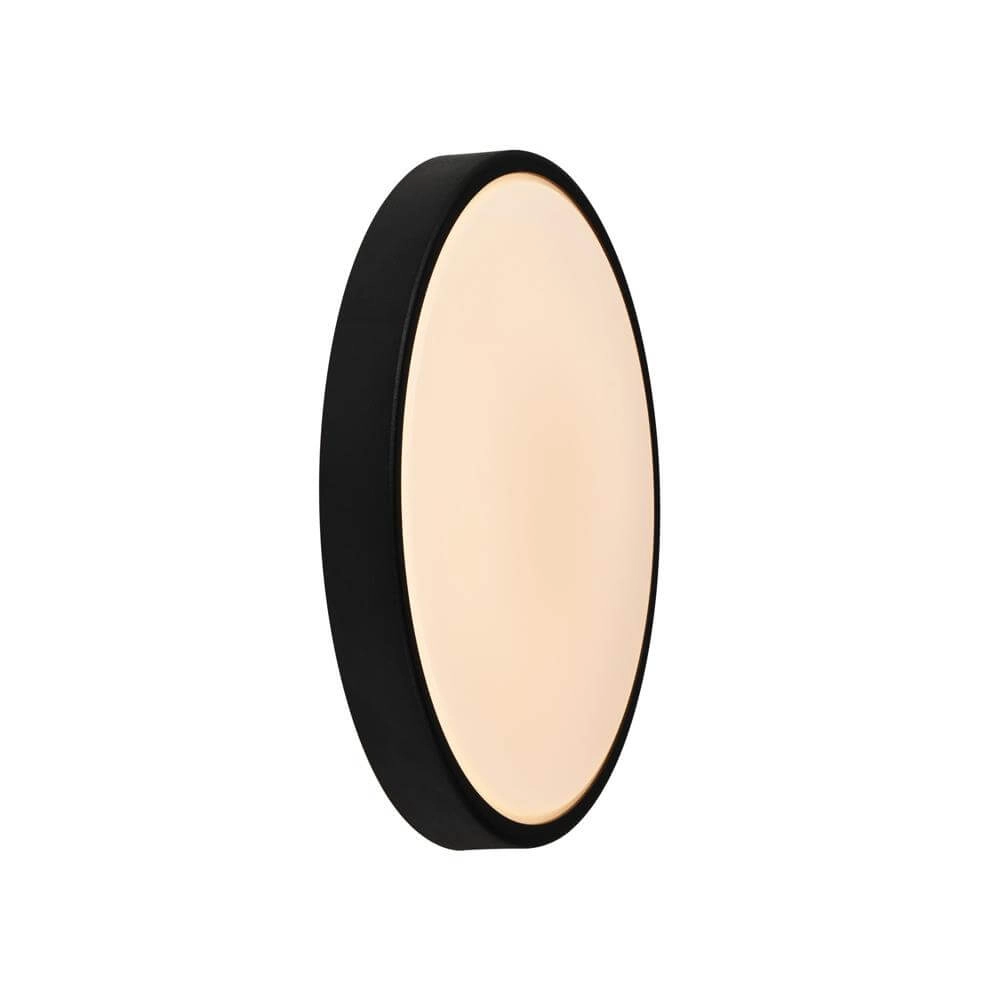 Design wandlamp Oliver zwart rond