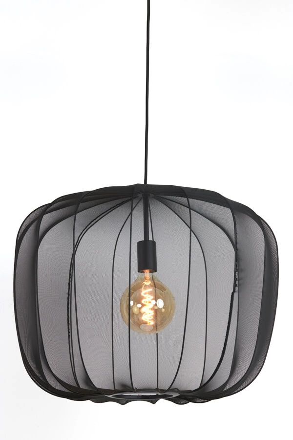 Bohemian hanglamp Plumeria zwart Ø 60cm Light & Living 8717807651428