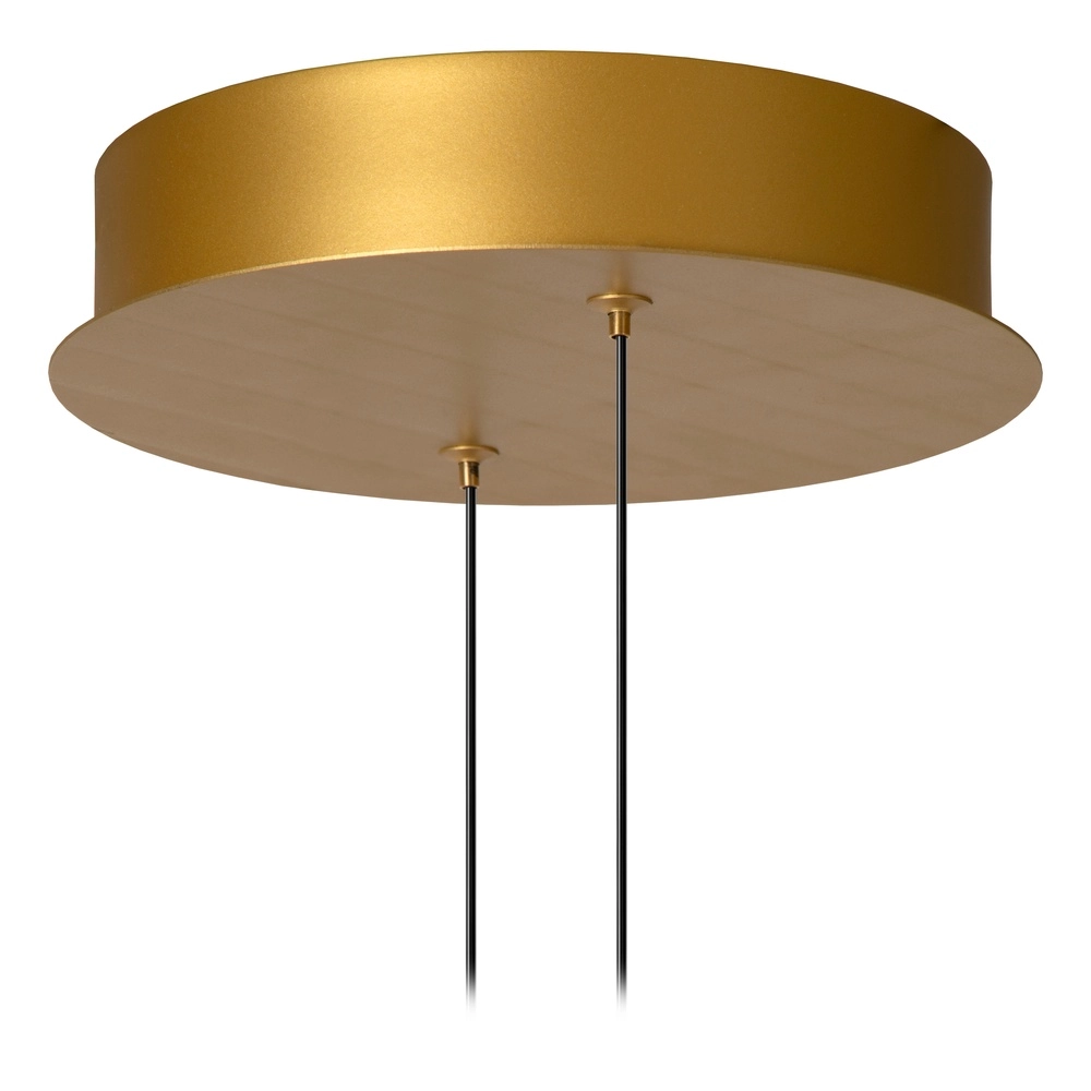 Moderne led hanglamp Slalom Koffie bruin met effect Premium by Lucide 5411212135148