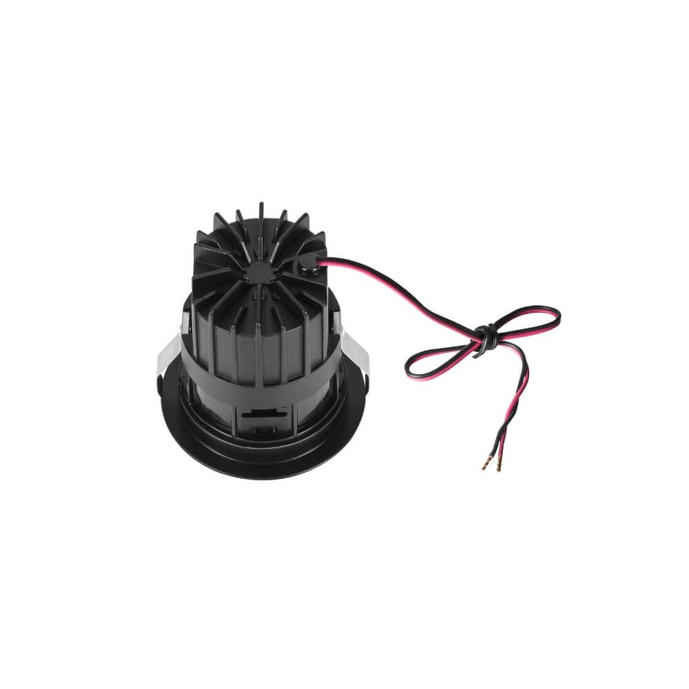 Led inbouwspot Horn zwart - verdiept - 3000K SLV 4024163228176