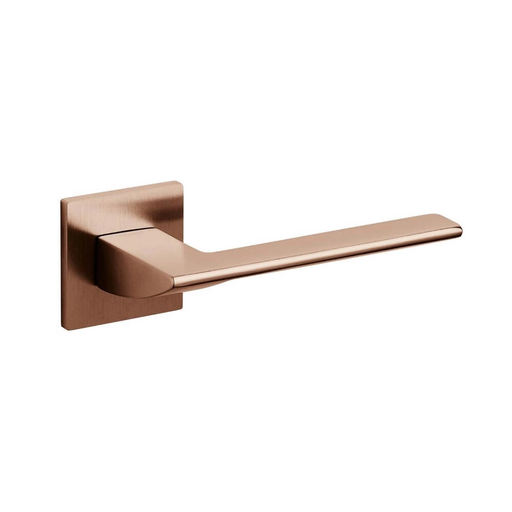 Design deurklink Trend mat koper