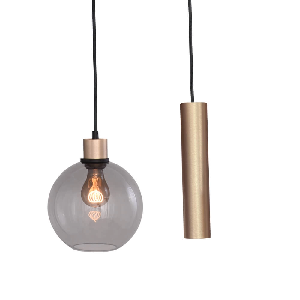 Hanglamp Lazise 4x Ø 20cm en 2x GU10 goud Masterlight 8718121303024