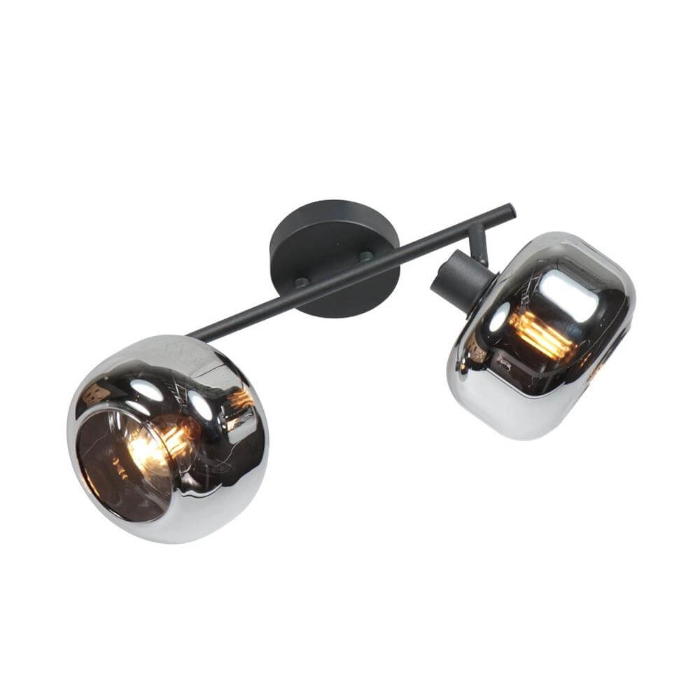 Zwarte plafondlamp Tenebris dubbel Steinhauer 8712746178104