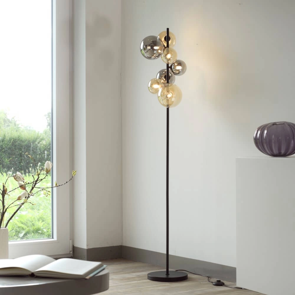 Zwarte vloerlamp Popsicle design Paul Neuhaus 4012248375532
