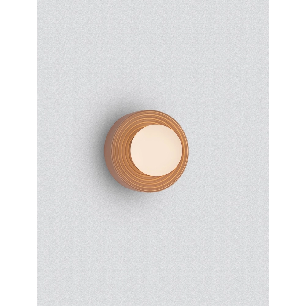 Wandlamp Orbique karamel Ø 16cm Lyora 5212017483935