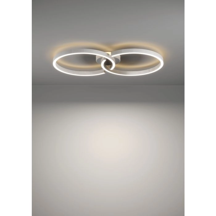 Witte led plafondlamp Amandolo 2-ringen Eglo 9008606275069