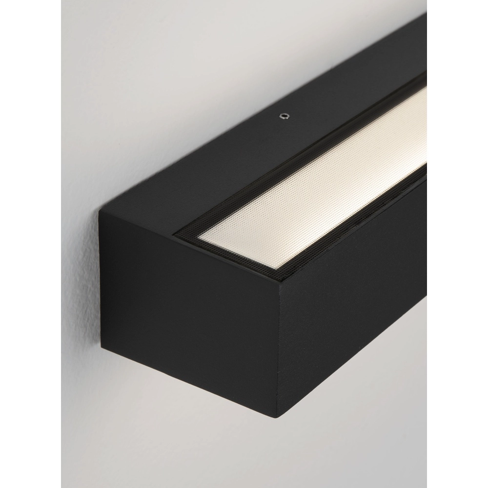 Strakke wandlamp Lane zwart 36cm - 28W Lyora 5212017496751