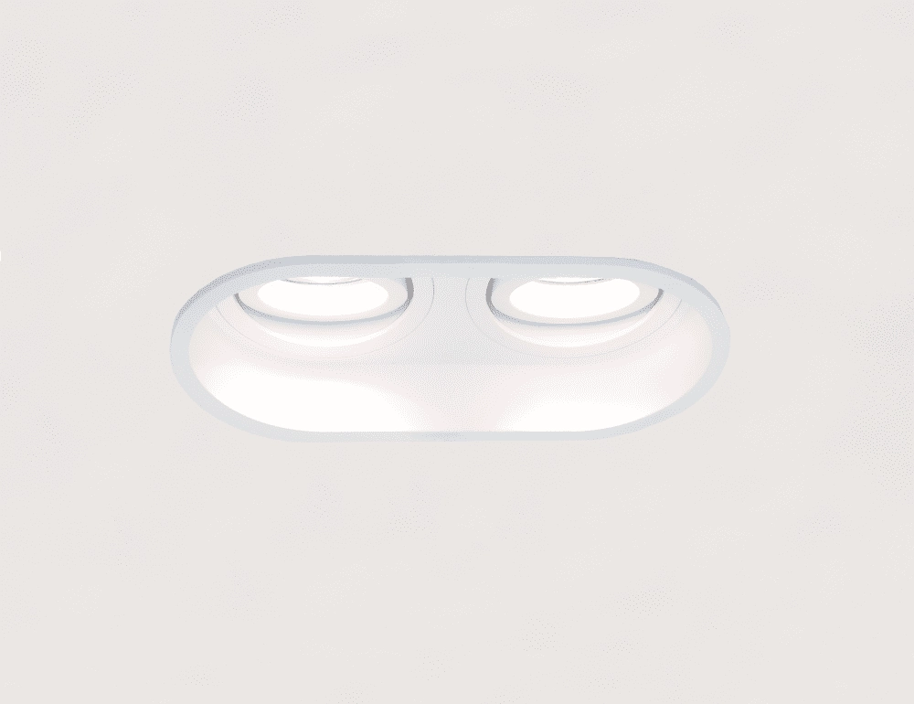 Dubbele inbouwspot Rex wit Artdelight 8719831735549