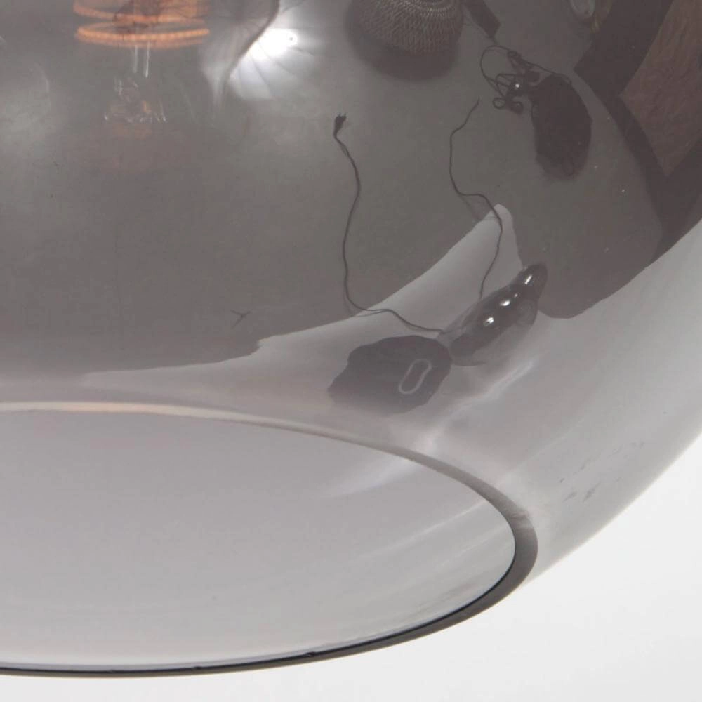 Hanglamp HaloSwap met 1 bol smoke glas Ø 30cm Steinhauer 8712746179750
