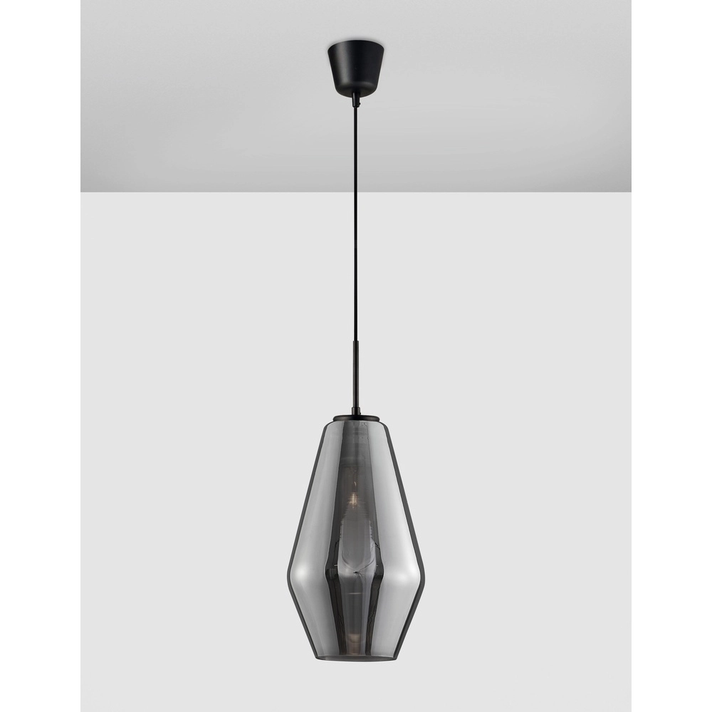 Hanglamp Veiro chroom glas Ø 17 x 28,5cm Lyora 5212017421289