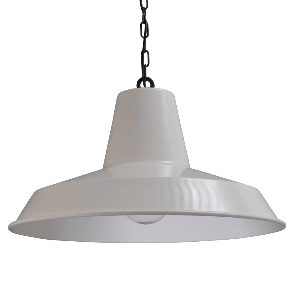 Retro hanglamp Prato XXL Industria 67 wit met zwart Masterlight 8718121237824