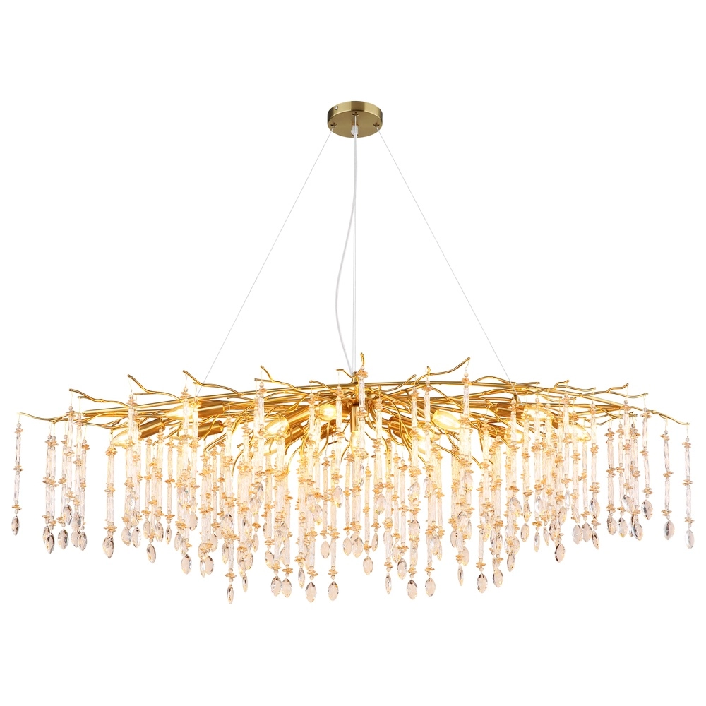 Hanglamp Gloria 150cm goud Globo 9007371572991