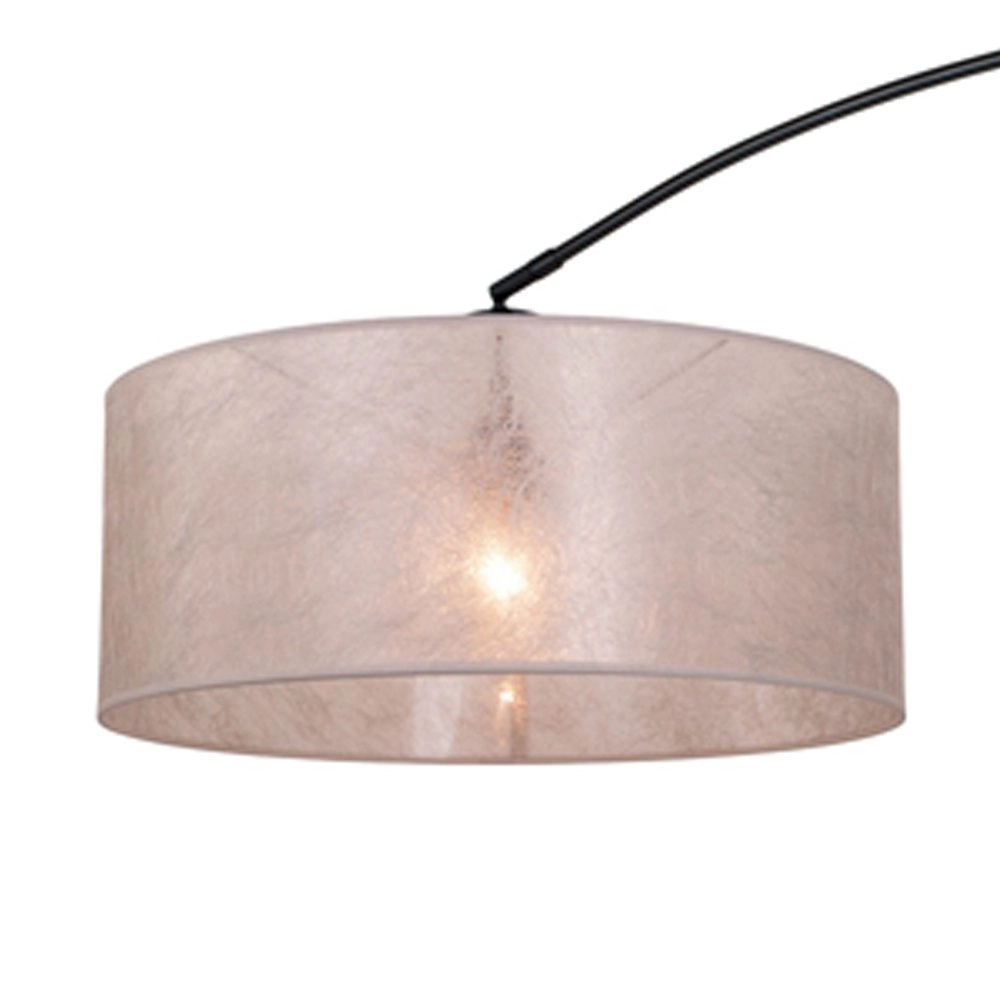 Booglamp Stresa zwart met zilver sizoflor kap Steinhauer 8712746106664