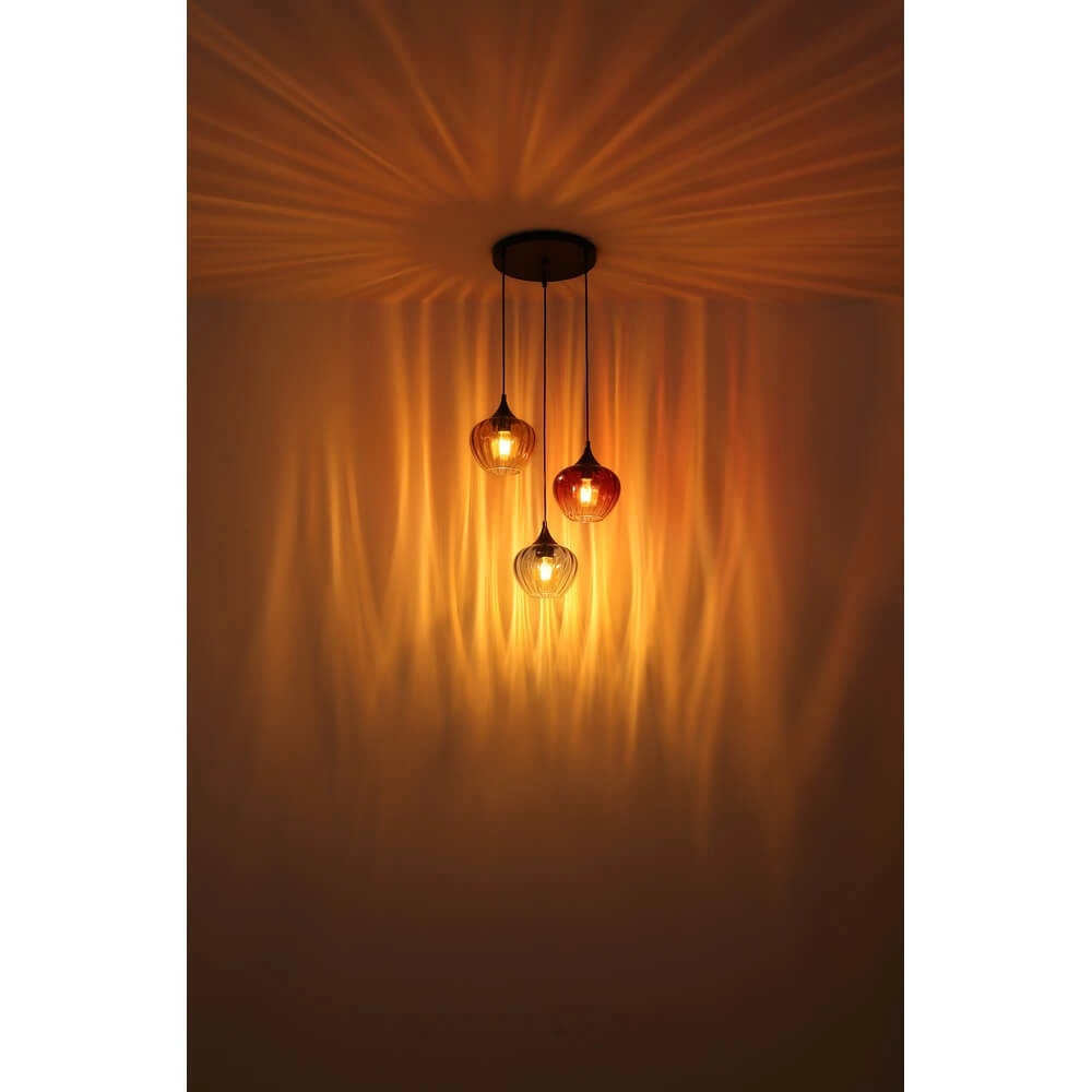 Hanglamp Sander 3-lichts rond Globo 9007371468591