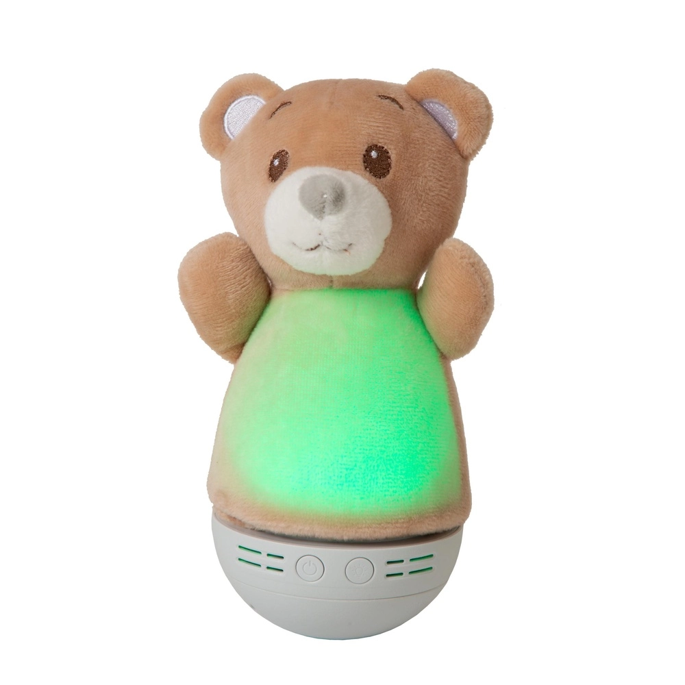 Nachtlampje Dolly op batterij met muziekfunctie - bruin Lucide 5411212771452