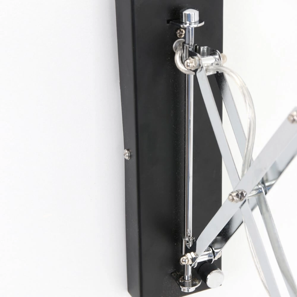 Schaarlamp Spring zwart met chroom Steinhauer 8712746068702